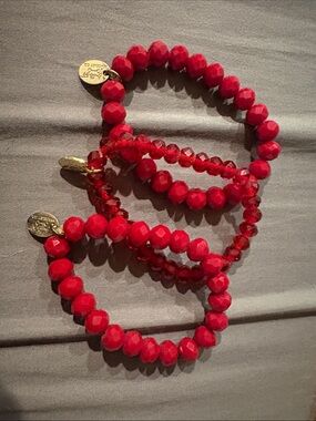 Snaffle Bit Bracelet Company Red Bracelet set *like new*